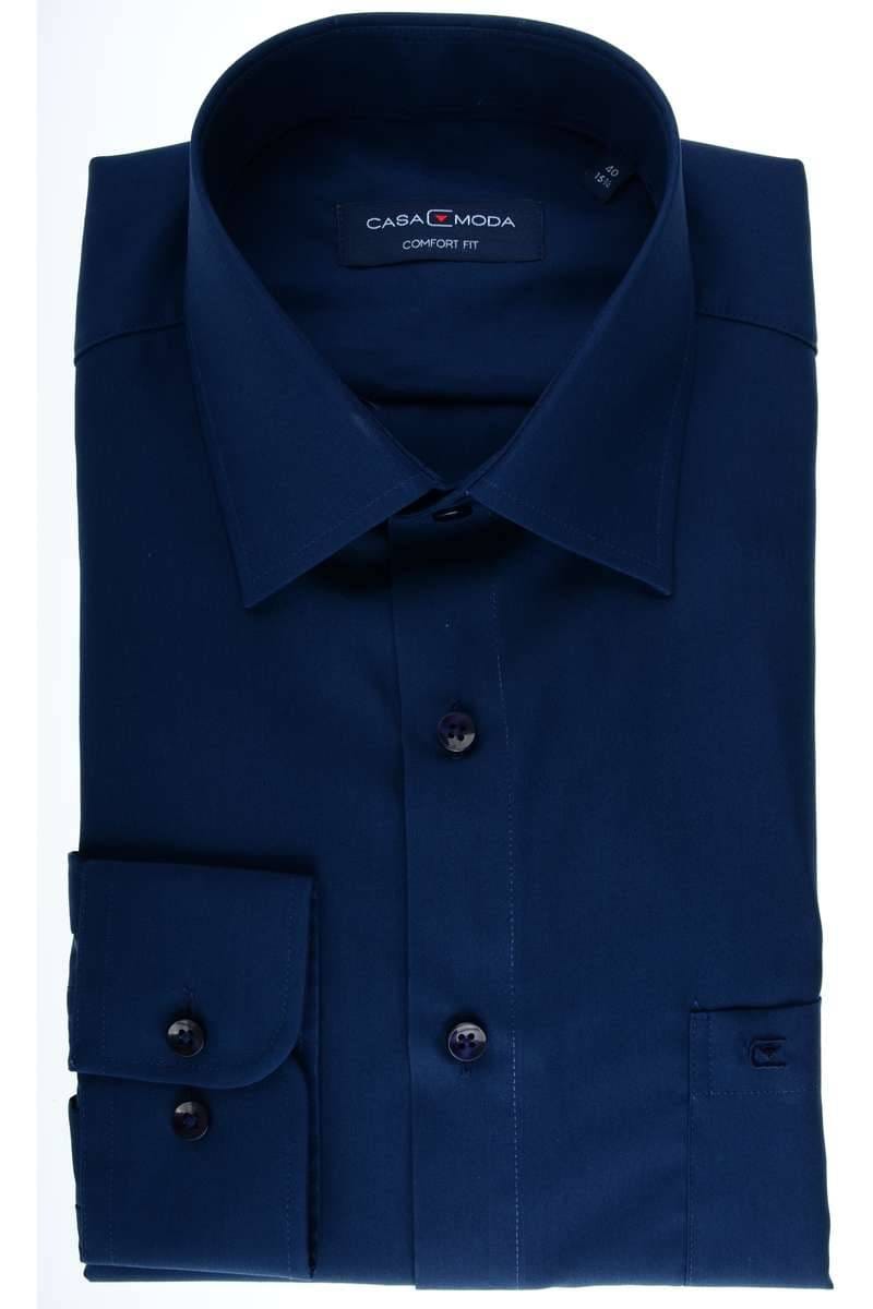 Casa Moda Comfort Fit Hemd dunkelblau, Einfarbig