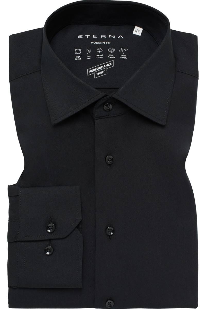 Camicia uomo azzurra Eterna Modern Fit – Saldi Tessuto Performante Elastico