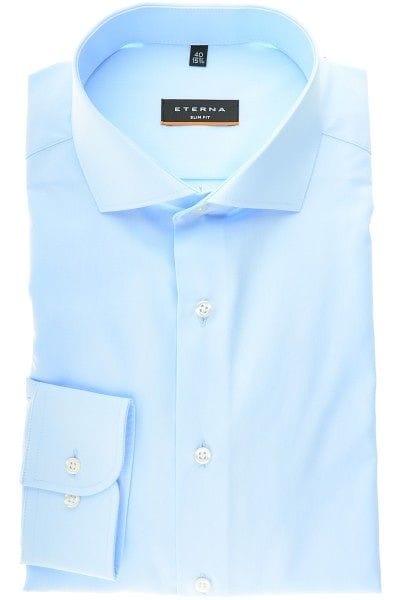 Eterna Hemd - Slim Fit - hellblau, Einfarbig