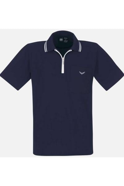 TRIGEMA Comfort Fit Poloshirt navy, Einfarbig
