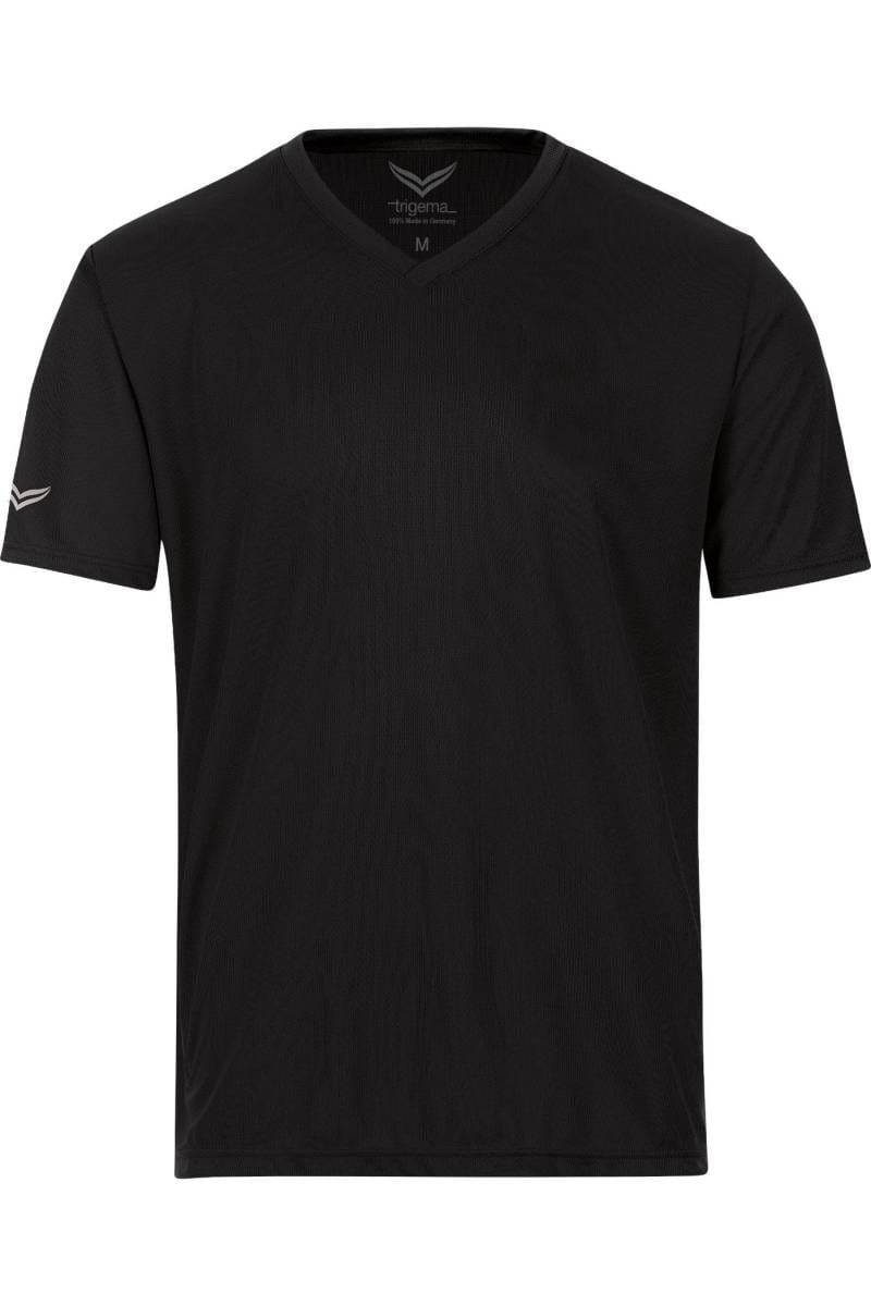 Trigema T-shirt Unisex In Puro Cotone – Girocollo, Nero, Taglia L, Filato Pettinato