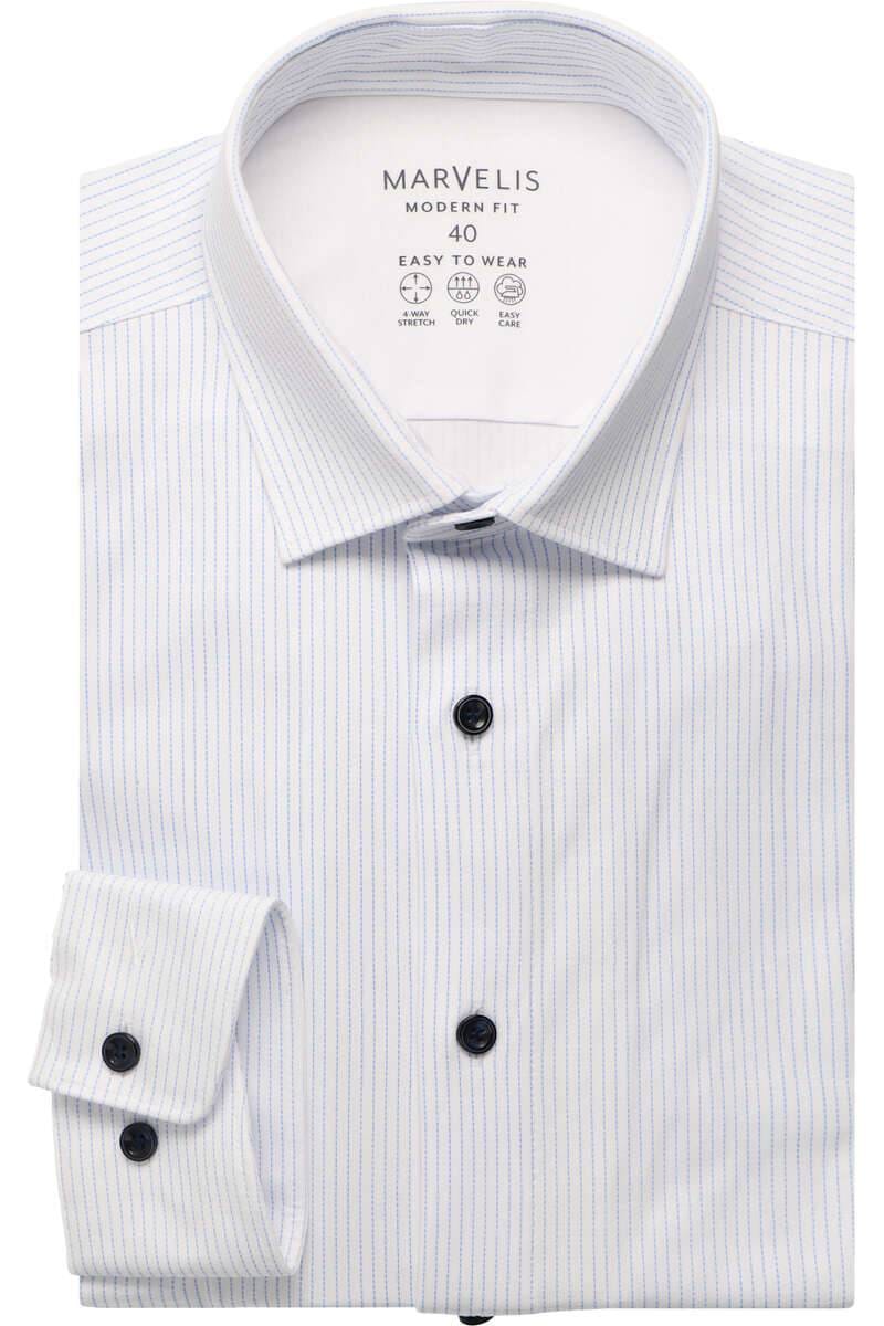 Marvelis Performance Modern Fit Chemise en jersey bleu, imprimé