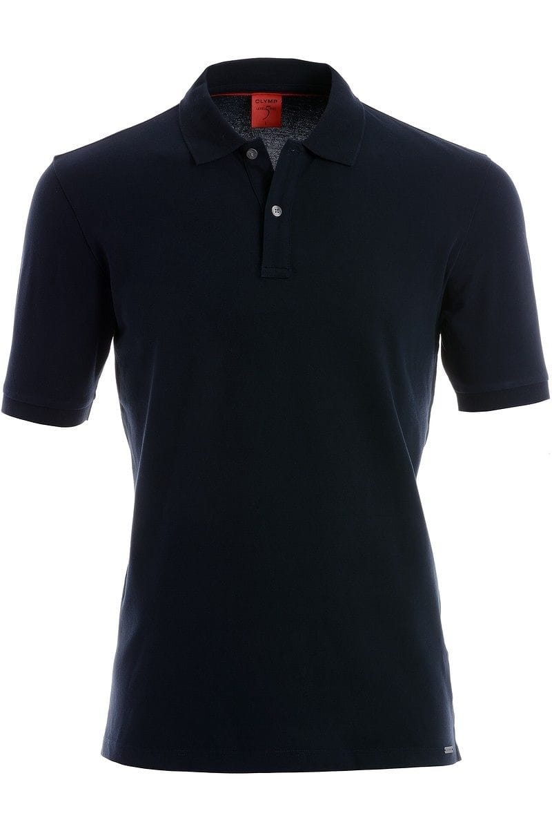OLYMP Level Five Body Fit Poloshirt marine, Einfarbig