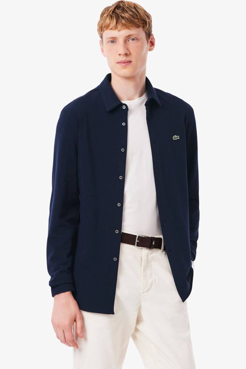 Lacoste Slim Fit shirt dark blue, One Colour | Businesshemden.com