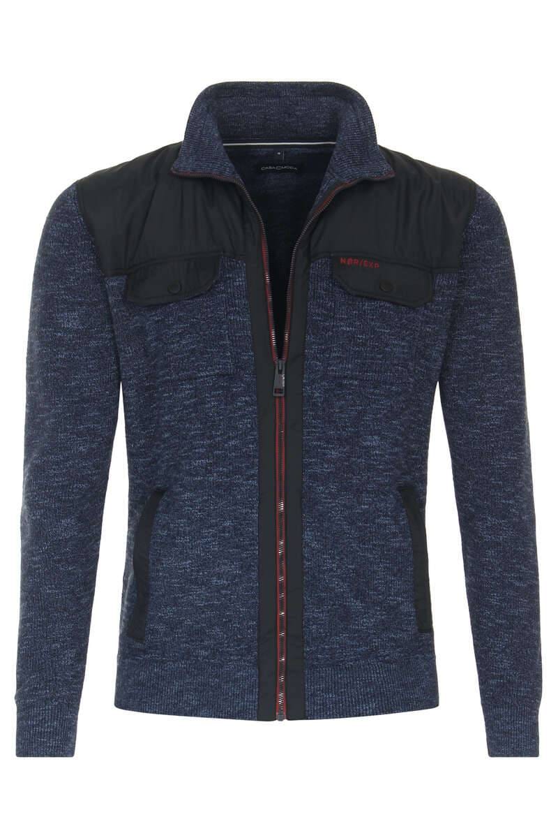 Hochwertige Casa Moda Casual Regular Fit Strickjacke mit Zip in