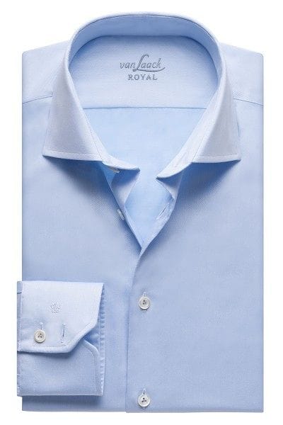 van Laack Hemd - Slim Fit - hellblau, Einfarbig