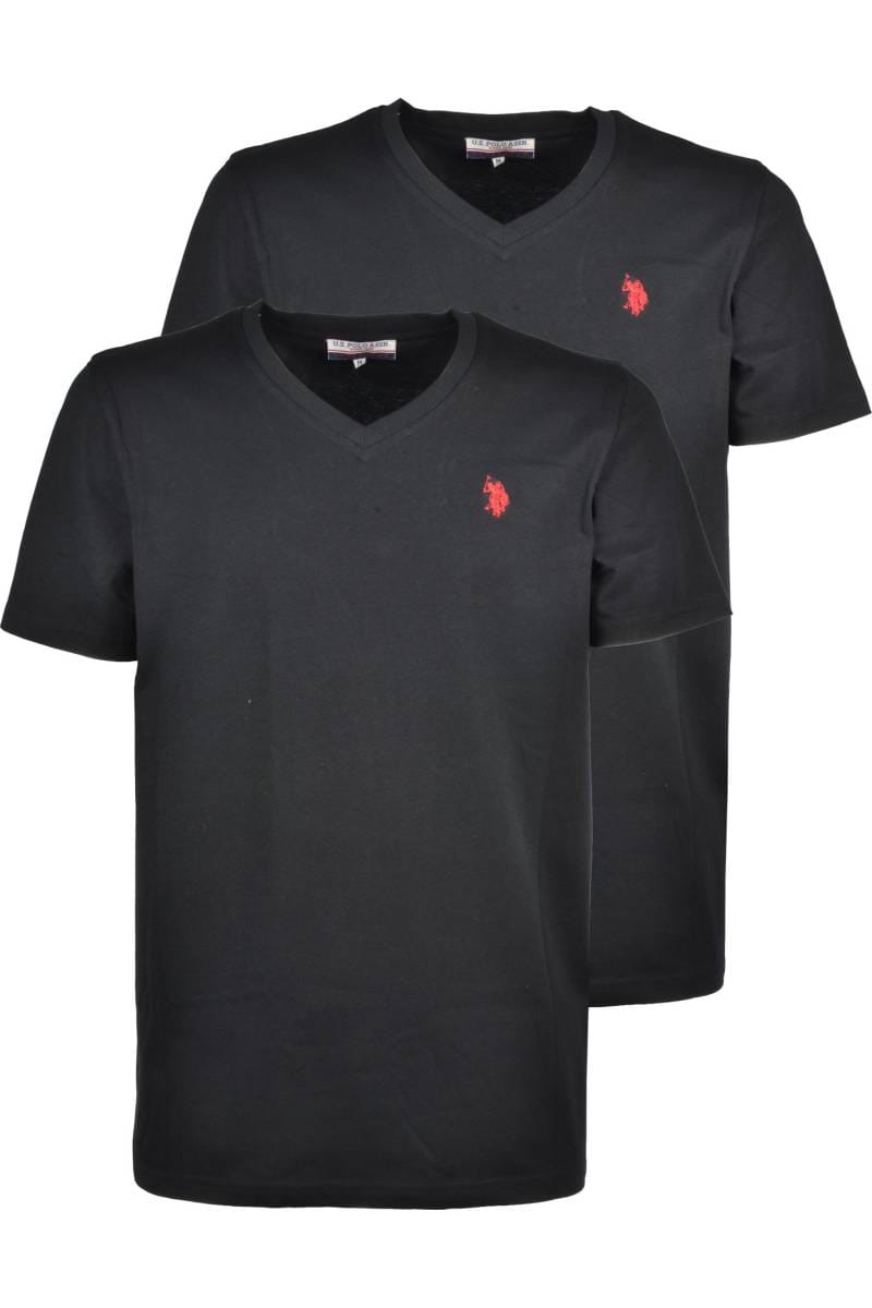 Polo Classic Fit t-shirt v-neck double pack black, One