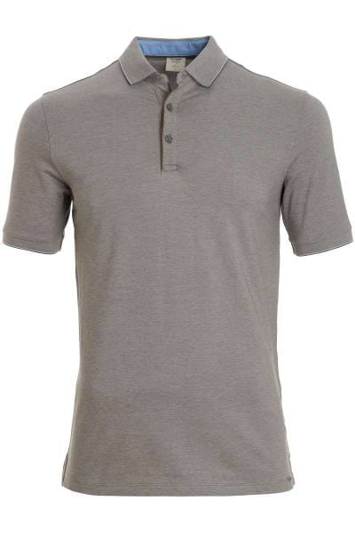 OLYMP Level Five Body Fit Poloshirt hellbraun, Einfarbig