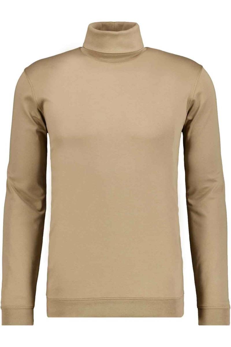 RAGMAN Regular Fit Herren Turtleneck shirt Rollkragen light brown