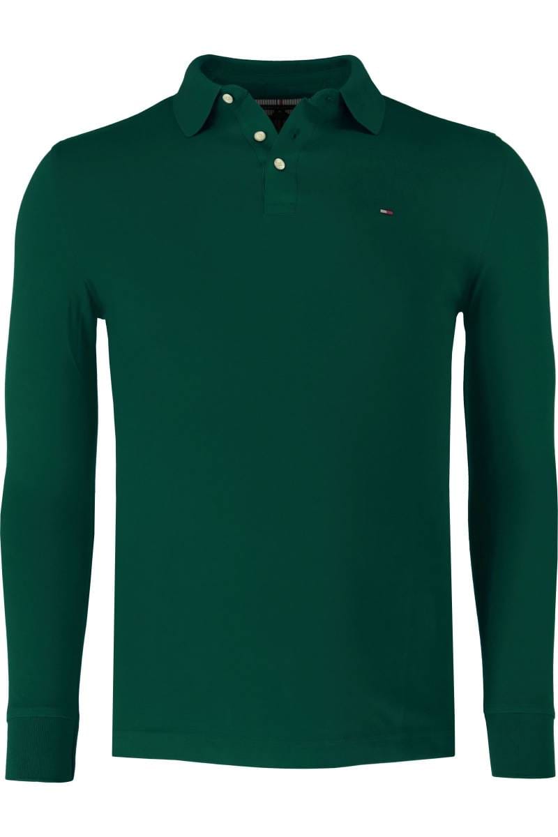 Tommy Hilfiger 1985 Slim Fit longsleeve polo shirt dark green, One