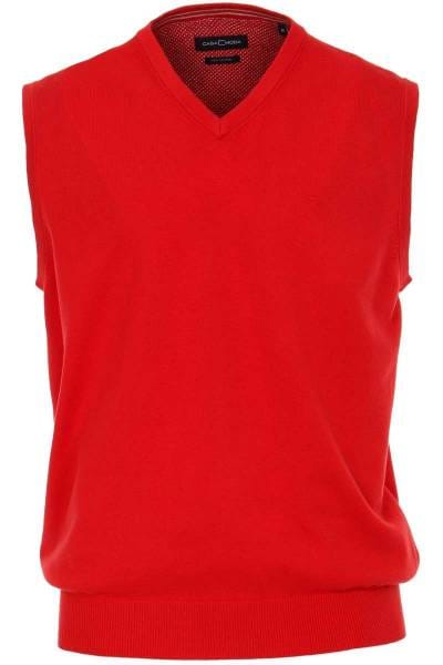 Casa Moda Pullunder rot, einfarbig