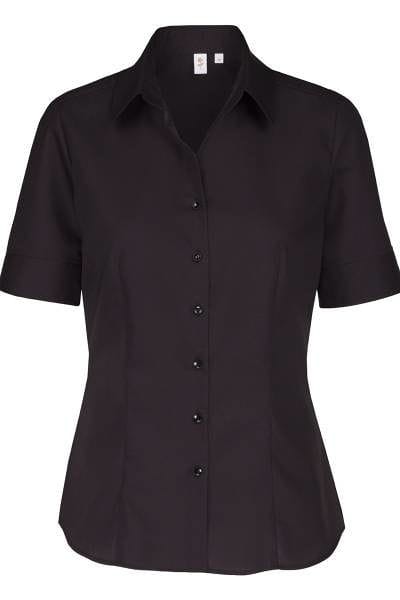 Seidensticker Bluse - schwarz, Einfarbig