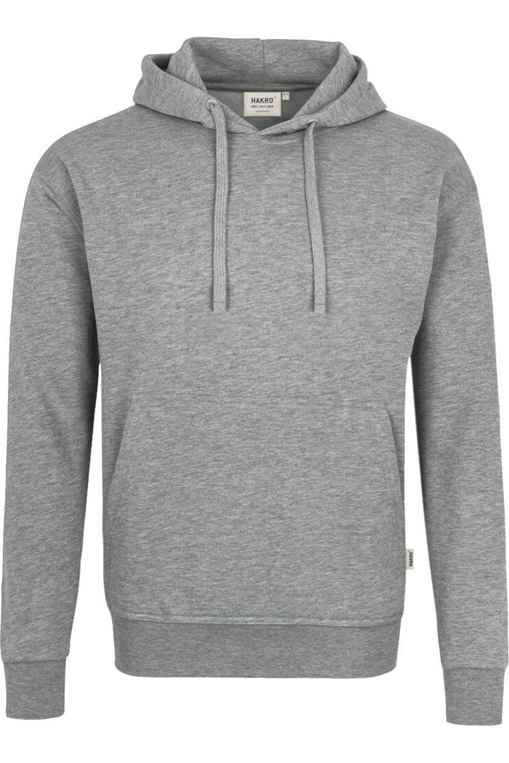 HAKRO 601 Kapuzen Sweatshirt grau