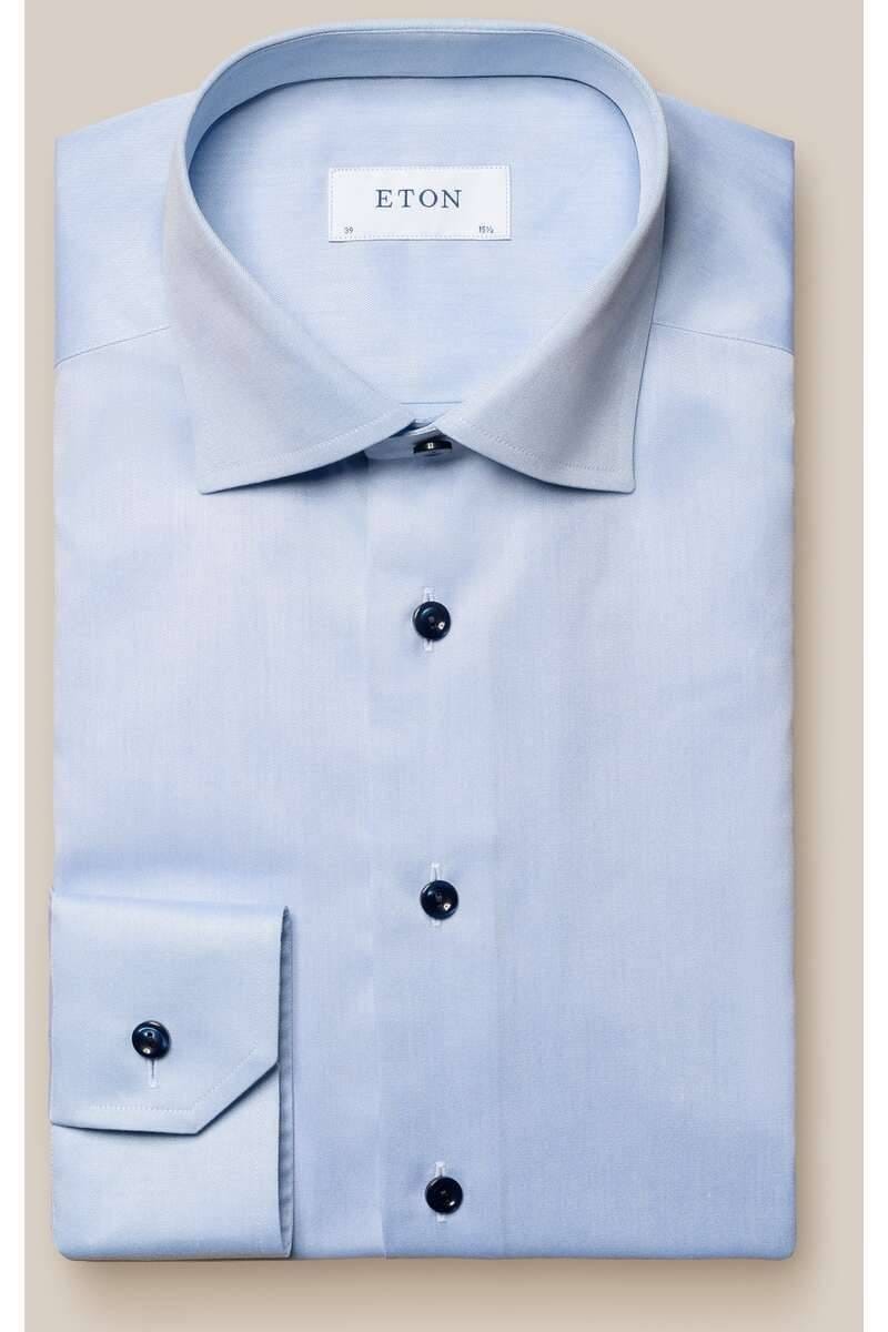 ETON Slim Fit Overhemd lichtblauw Effen Overhemden