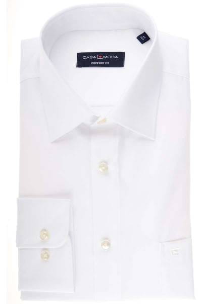 Casa Moda Comfort Fit Hemd weiss, Einfarbig