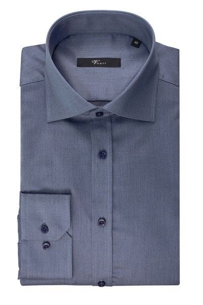 Venti Hemd - Slim Fit - jeans, Einfarbig