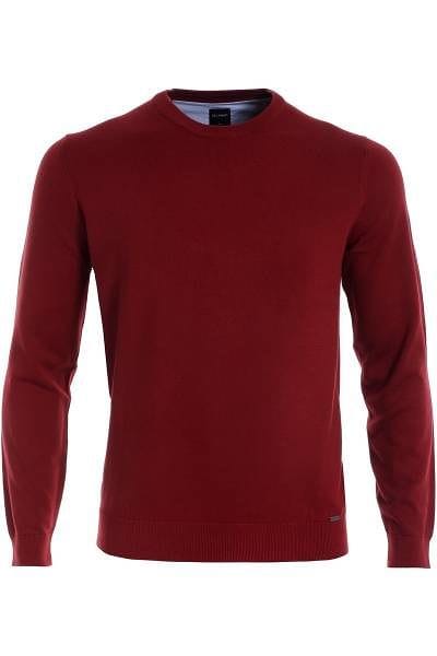 Olymp Strickpullover Rundhals - bordeaux