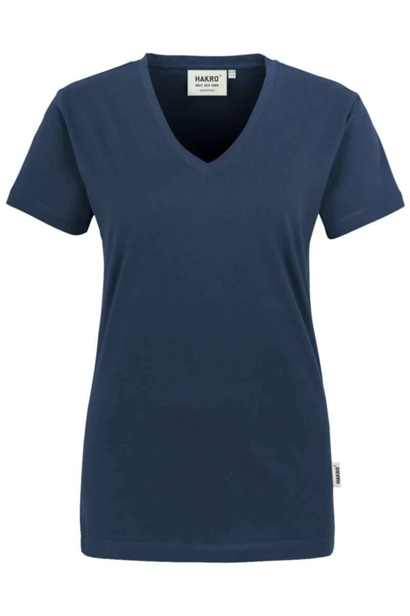 Hakro Longsleeve Shirt Dames HAKRO Dames T-shirt Donkerblauw