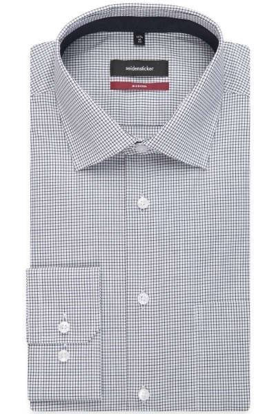 Seidensticker Modern Fit Hemd anthrazit/weiss, Gitterkaro