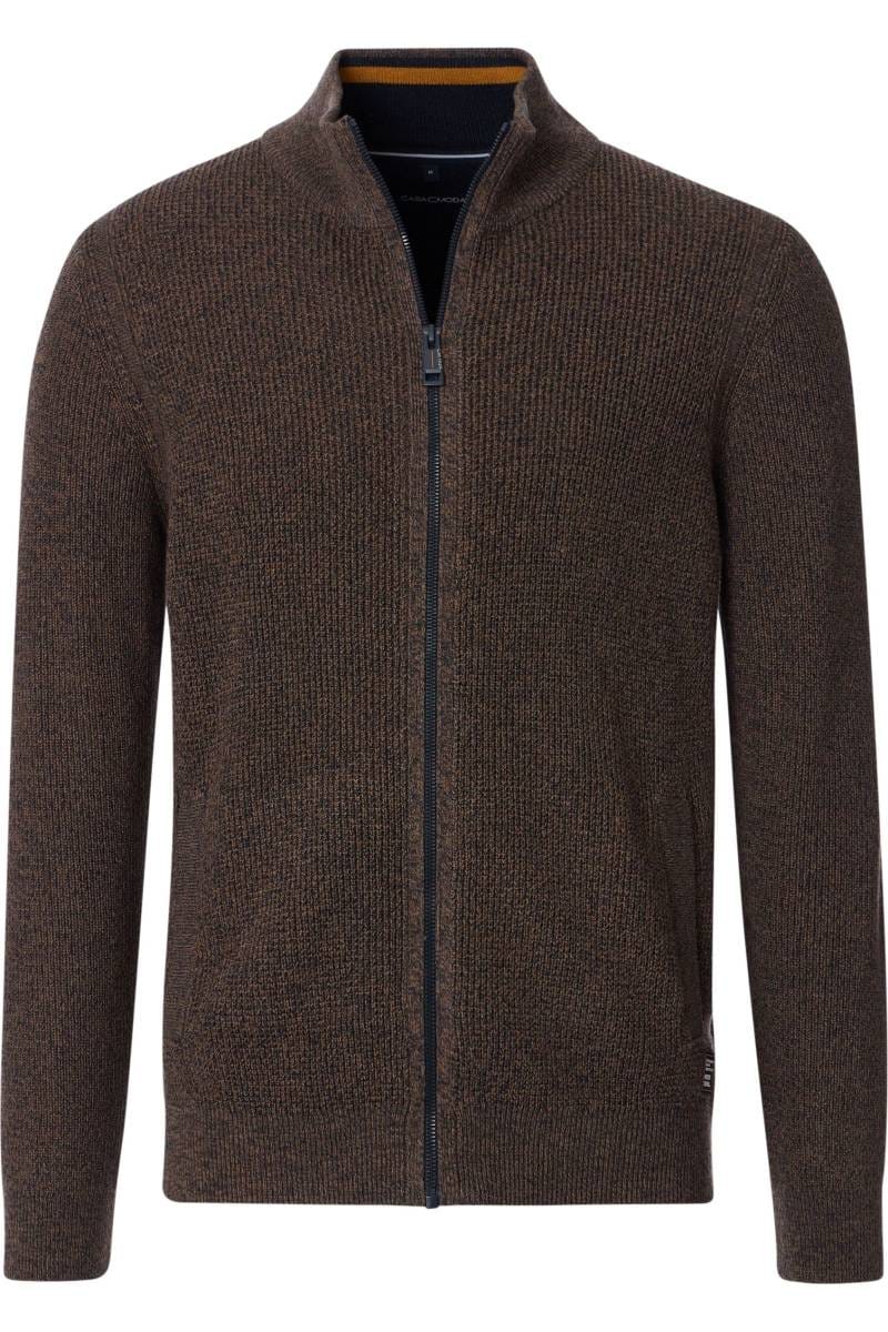 CASAMODA Strickjacke Aus Pima-Baumwolle – Uni Champagner, Größe L