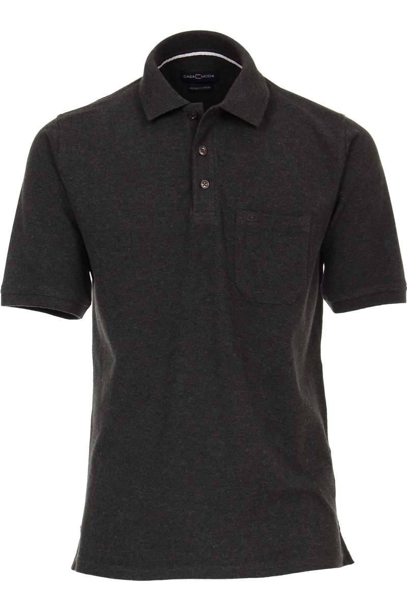Casa Moda Poloshirt anthrazit, Einfarbig