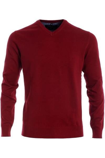 Marvelis Strickpullover V-Ausschnitt Pullover - bordeaux/rot