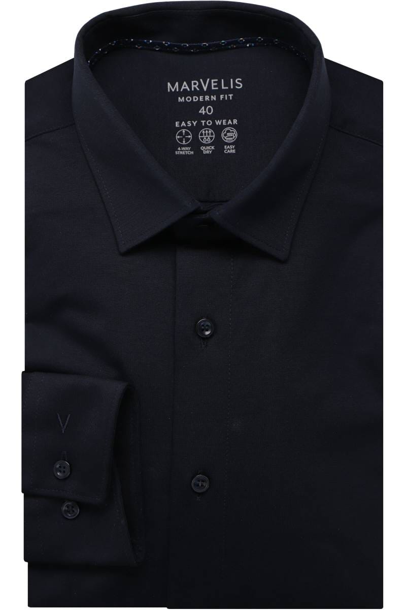 Marvelis Performance Modern Fit Chemise en jersey marine - Main Image