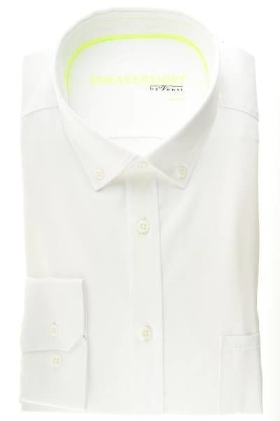 Venti Hemd - Slim Fit - weiss, Einfarbig
