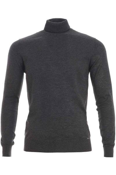 OLYMP Level Five Rollkragenpullover anthrazit, Einfarbig
