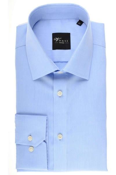 Venti Slim Fit Hemd hellblau, Einfarbig