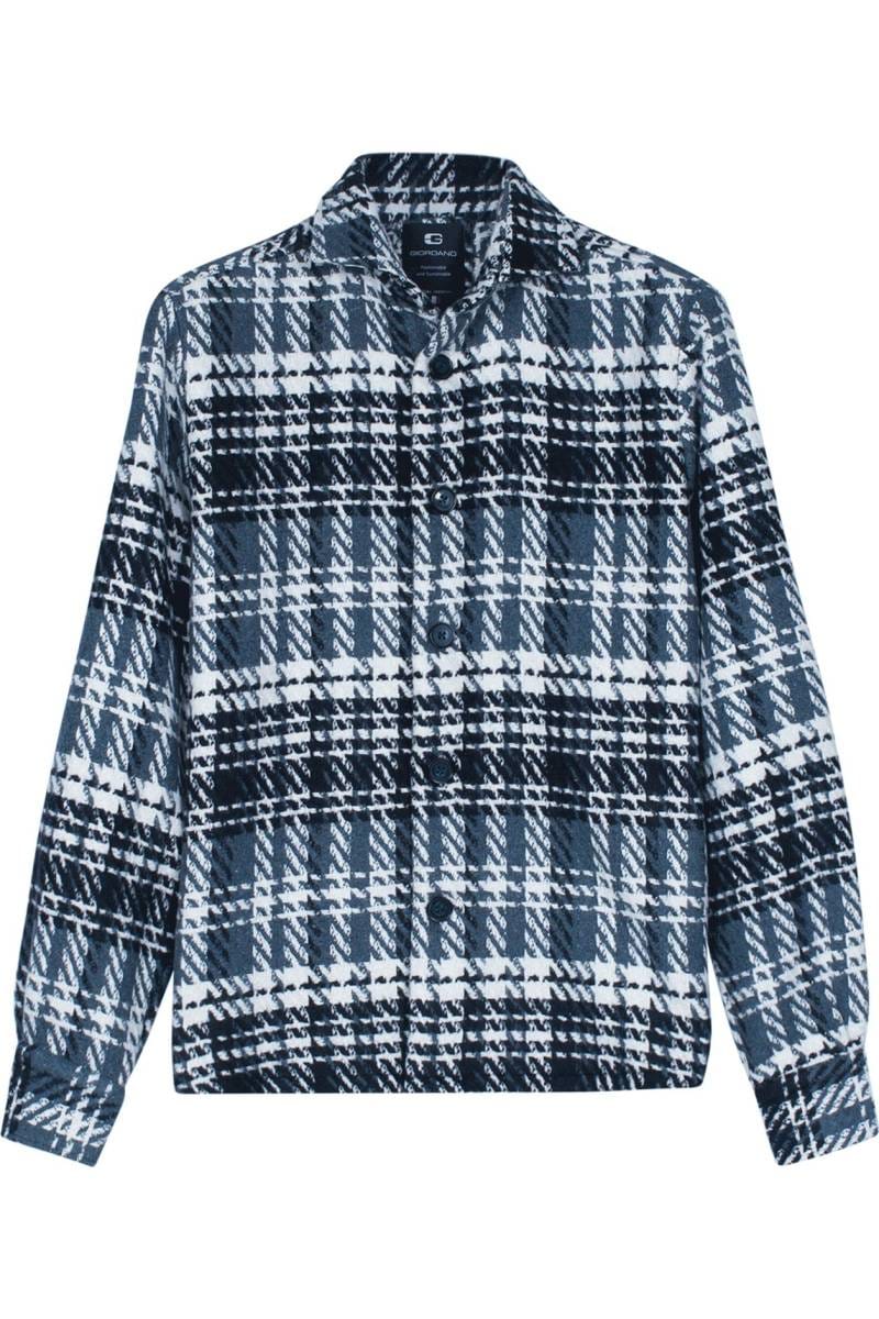 Giordano Comfort Fit Hemdjacke dark blue, Patterned | Businesshemden.com Giordano Comfort Fit Hemdjacke dark blue, Patterned | Businesshemden.com