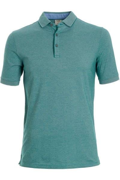 OLYMP Level Five Body Fit Poloshirt grün, Einfarbig