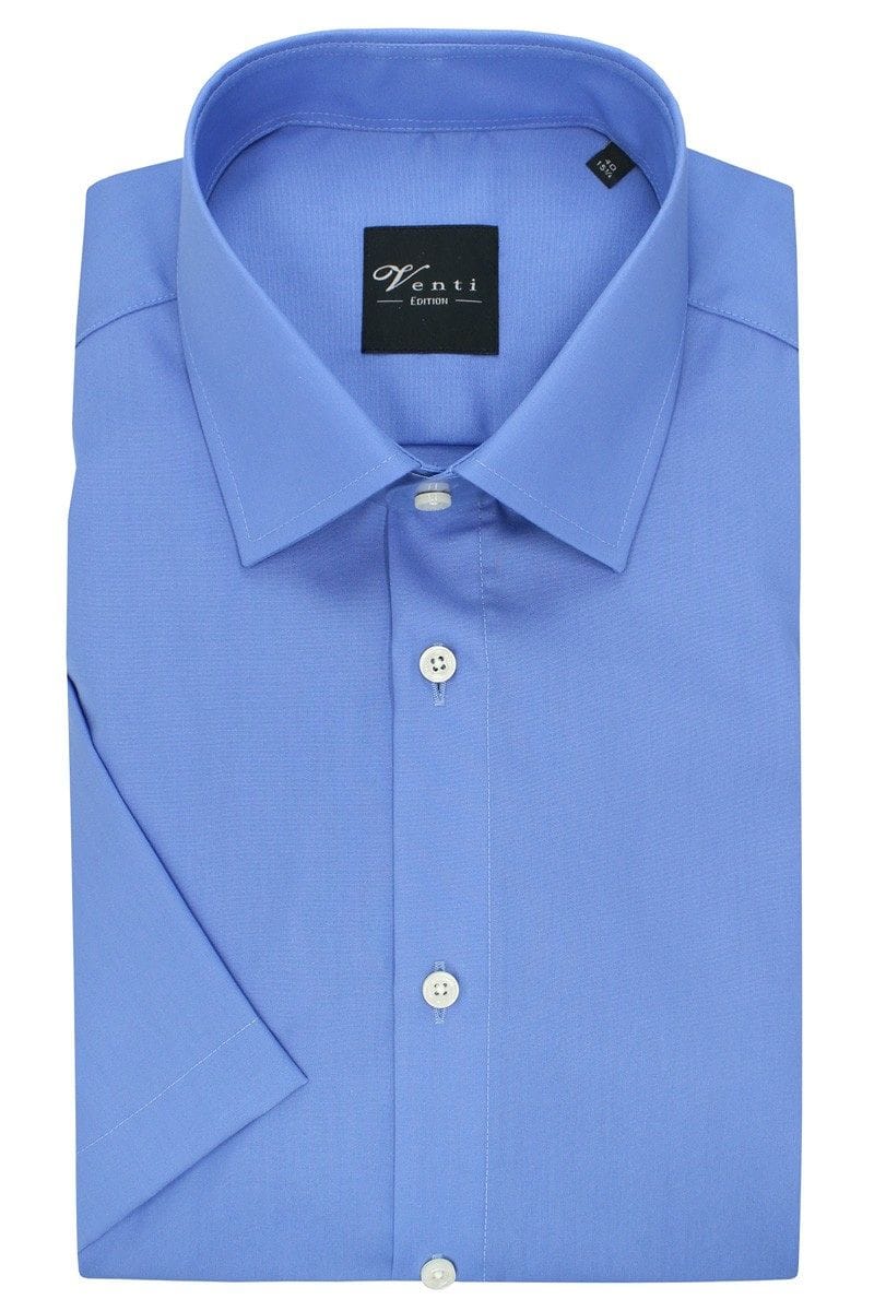 Venti Hemd - Slim Fit - blau, Einfarbig