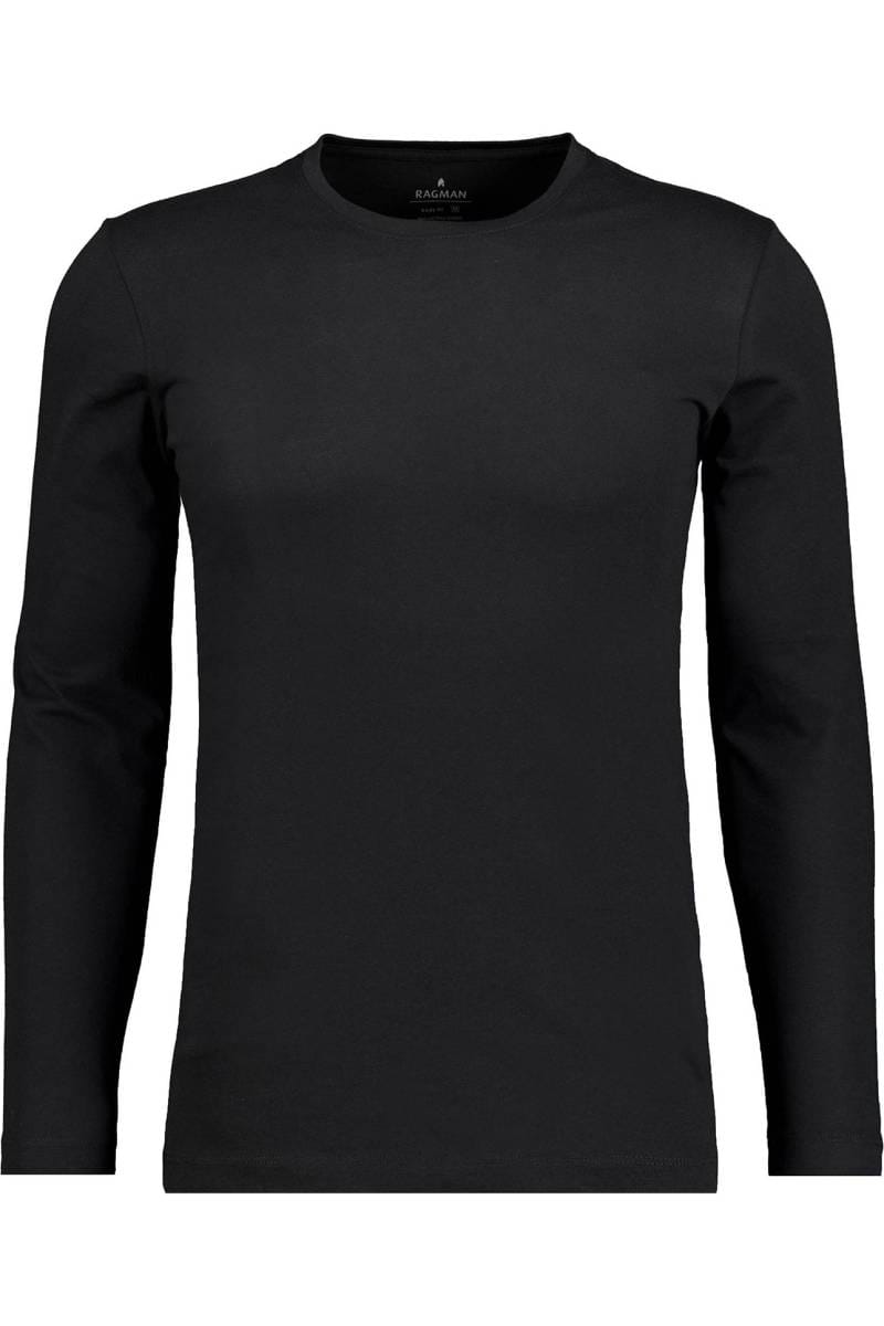 RAGMAN longsleeve Roundneck black | Hemden.de