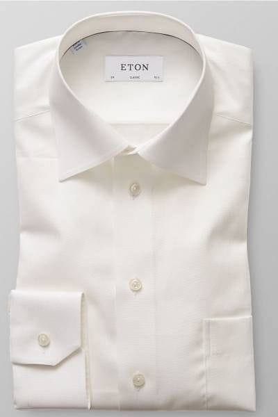 Eton Hemd - Classic Fit - creme, Fischgrat