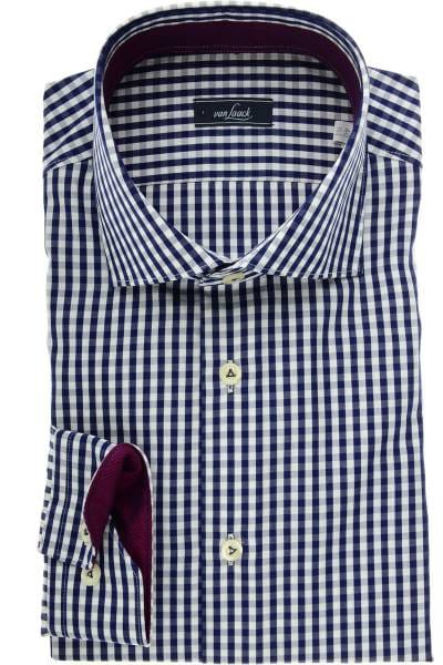 van Laack Slim Fit Hemd blau/weiss, Vichykaro
