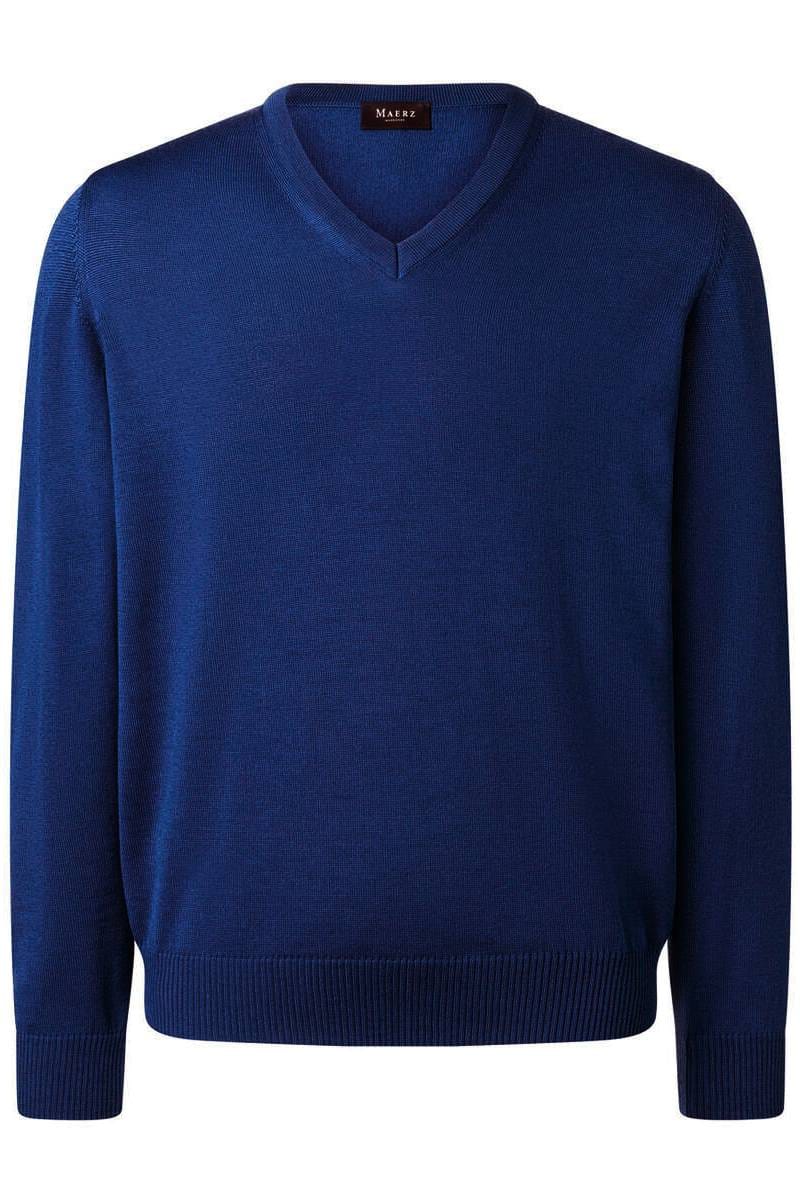 MAERZ Superwash Classic Fit Herren Pullover V-Ausschnitt True