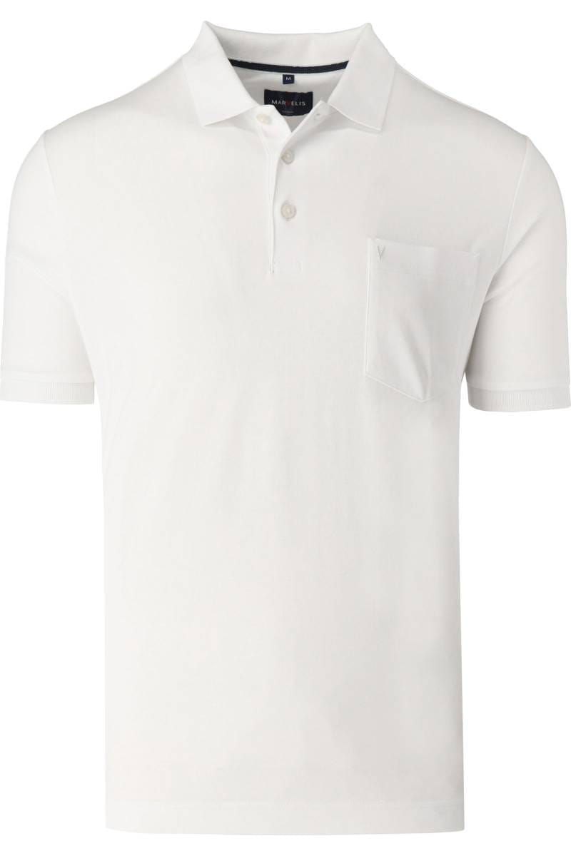 Marvelis Casual Regular Fit polo shirt white, One Colour