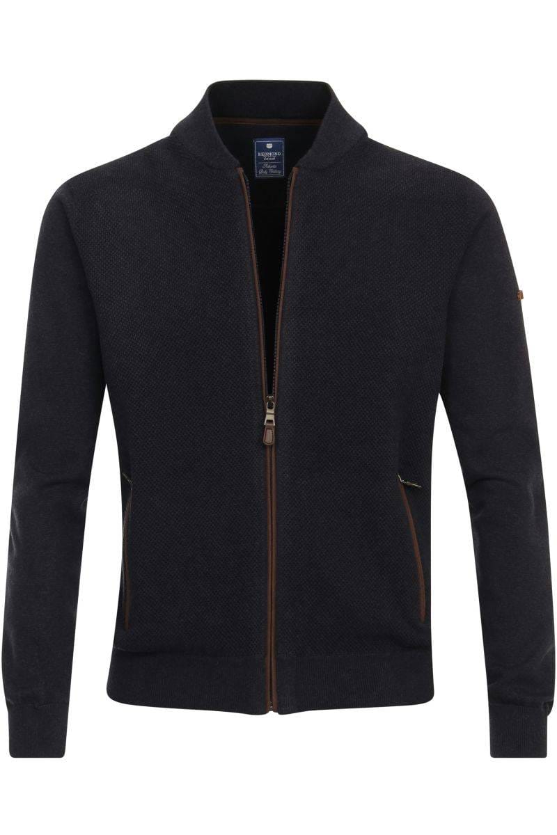 Herren Strickjacke S Oliver Strickjacke Dunkelblau Long-Cardigan