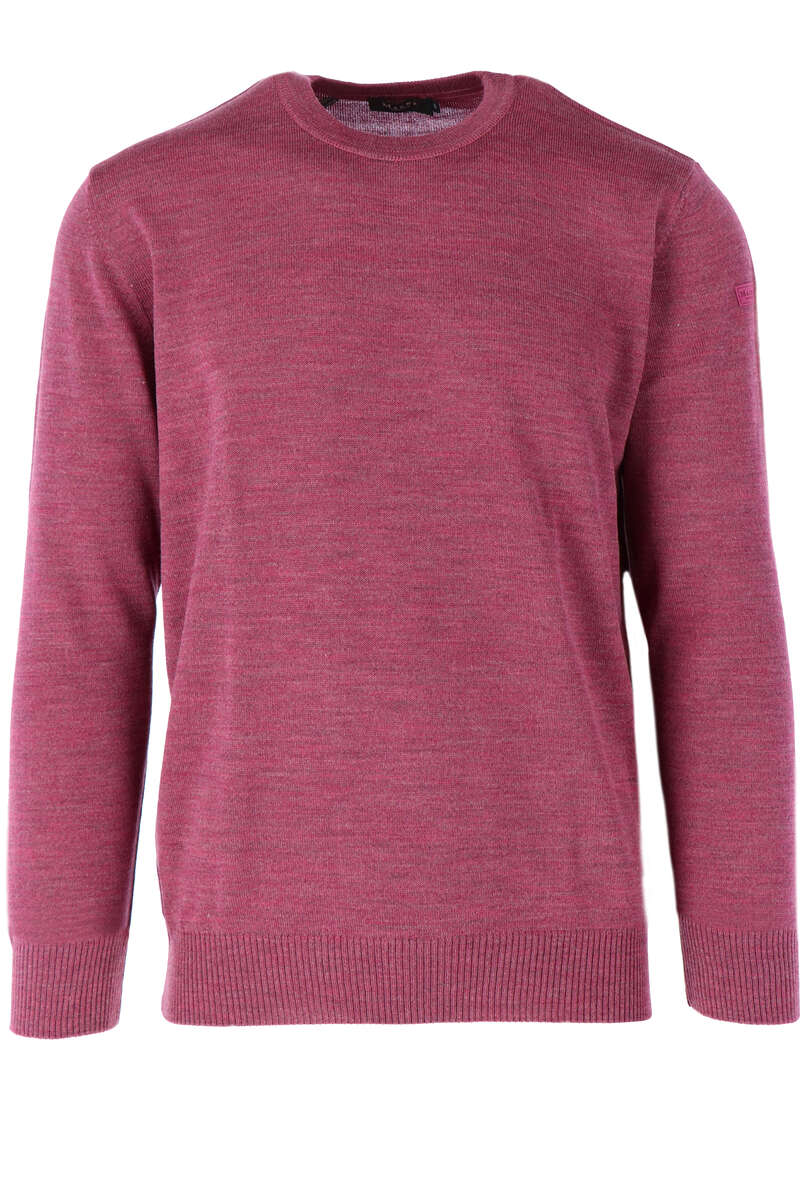 MAERZ Classic Fit Pullover Rundhals pink, einfarbig 52 MAERZ Classic Fit Pullover Rundhals pink, einfarbig 52