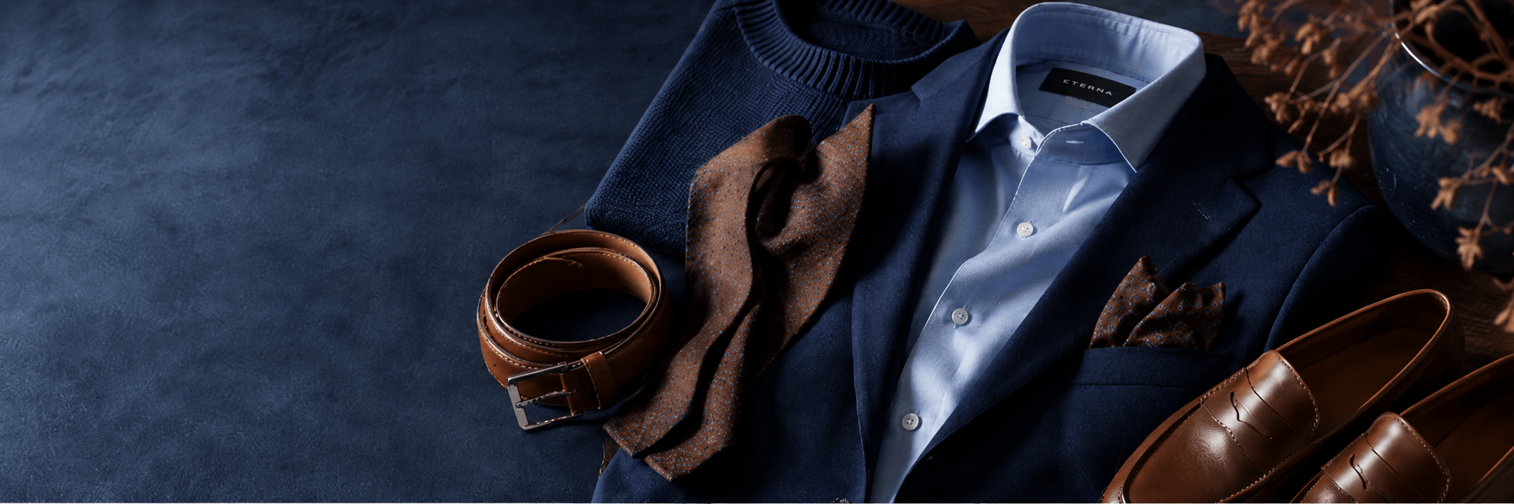 Braun und Blau kombinieren