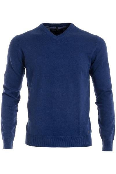 Marvelis Strick - V-Ausschnitt Pullover - blau