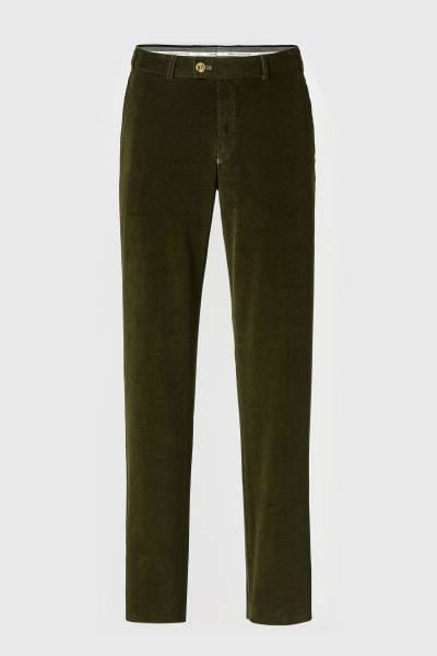 Beautyhis Klassieke corduroy broek voor heren, rechte stretchbroek, zakelijke broek met zakken, Koffie, 50