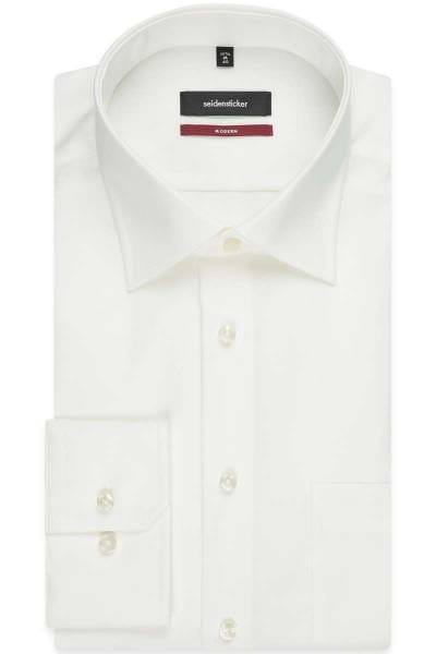 Seidensticker Hemd - Modern Fit - ecru, Einfarbig