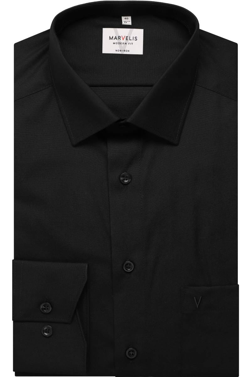 Camicia Uomo Marvelis New Kent - Maniche Lunghe Non Stiratura Cotone