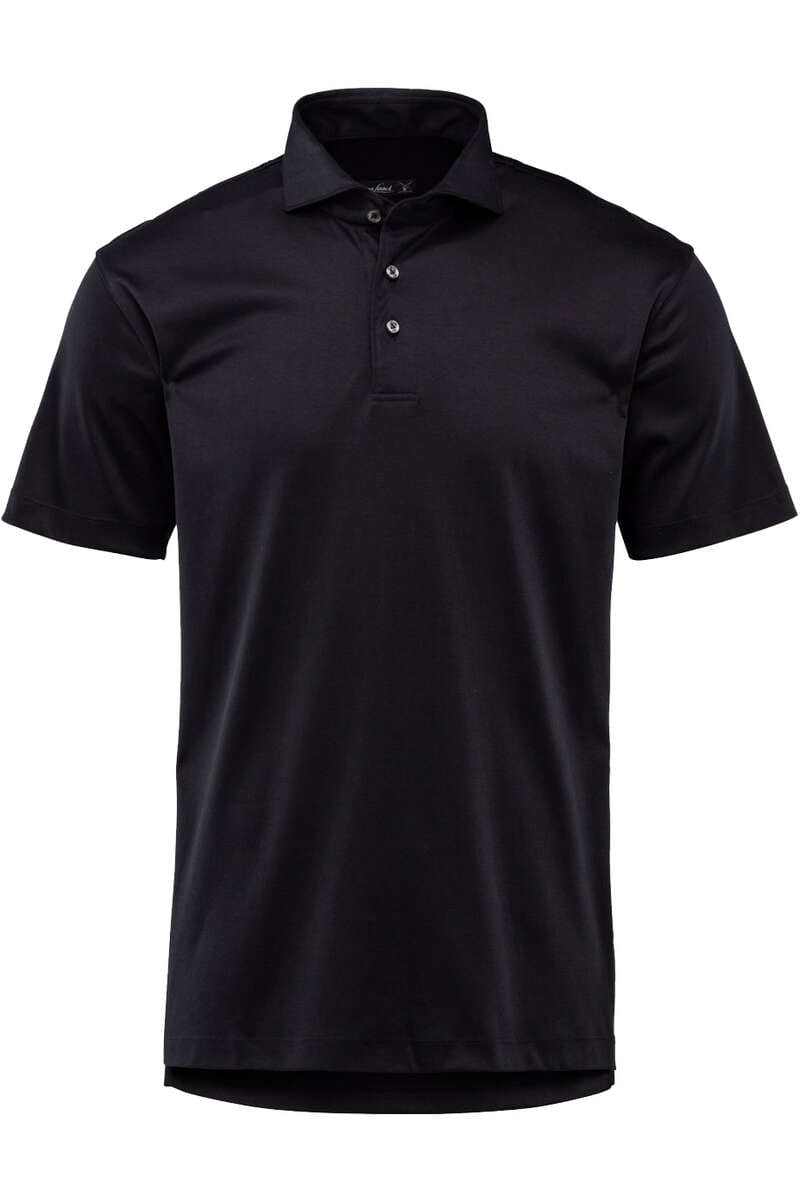 van Laack Tailor Fit Poloshirt schwarz, Einfarbig M van Laack Tailor Fit Poloshirt schwarz, Einfarbig M