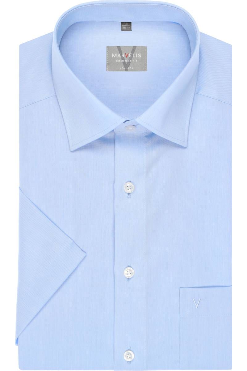 Marvelis Comfort Fit Chemise bleu, Unicolore FR-BE