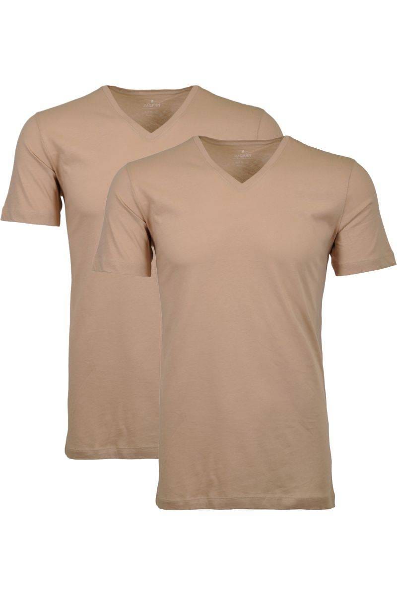 Zwart T-shirt New York V-hals kopen? Extra lang