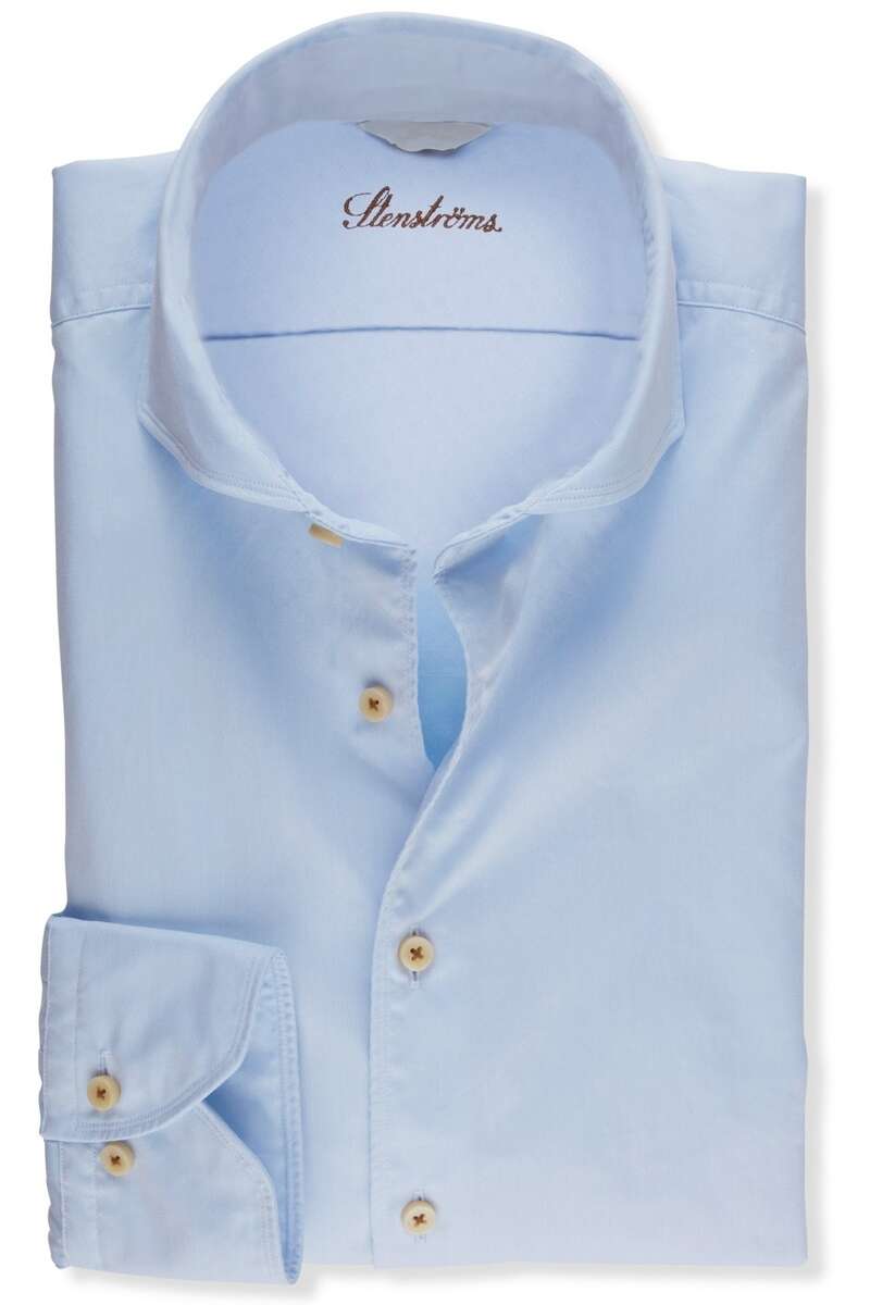 Stenströms Casual Slimline Hemd hellblau, Einfarbig M Stenströms Casual Slimline Hemd hellblau, Einfarbig M