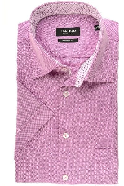 Hatico Hemd - Modern Fit - beere, Einfarbig